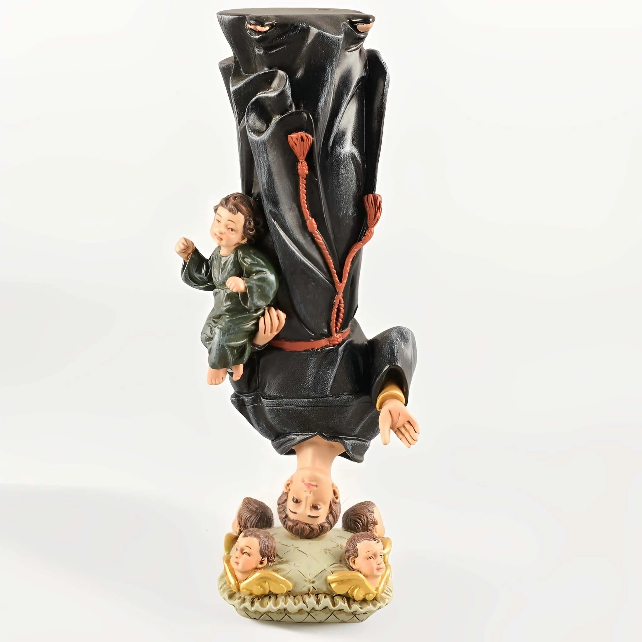 20cmH Statue of Saint Anthony standing upside down