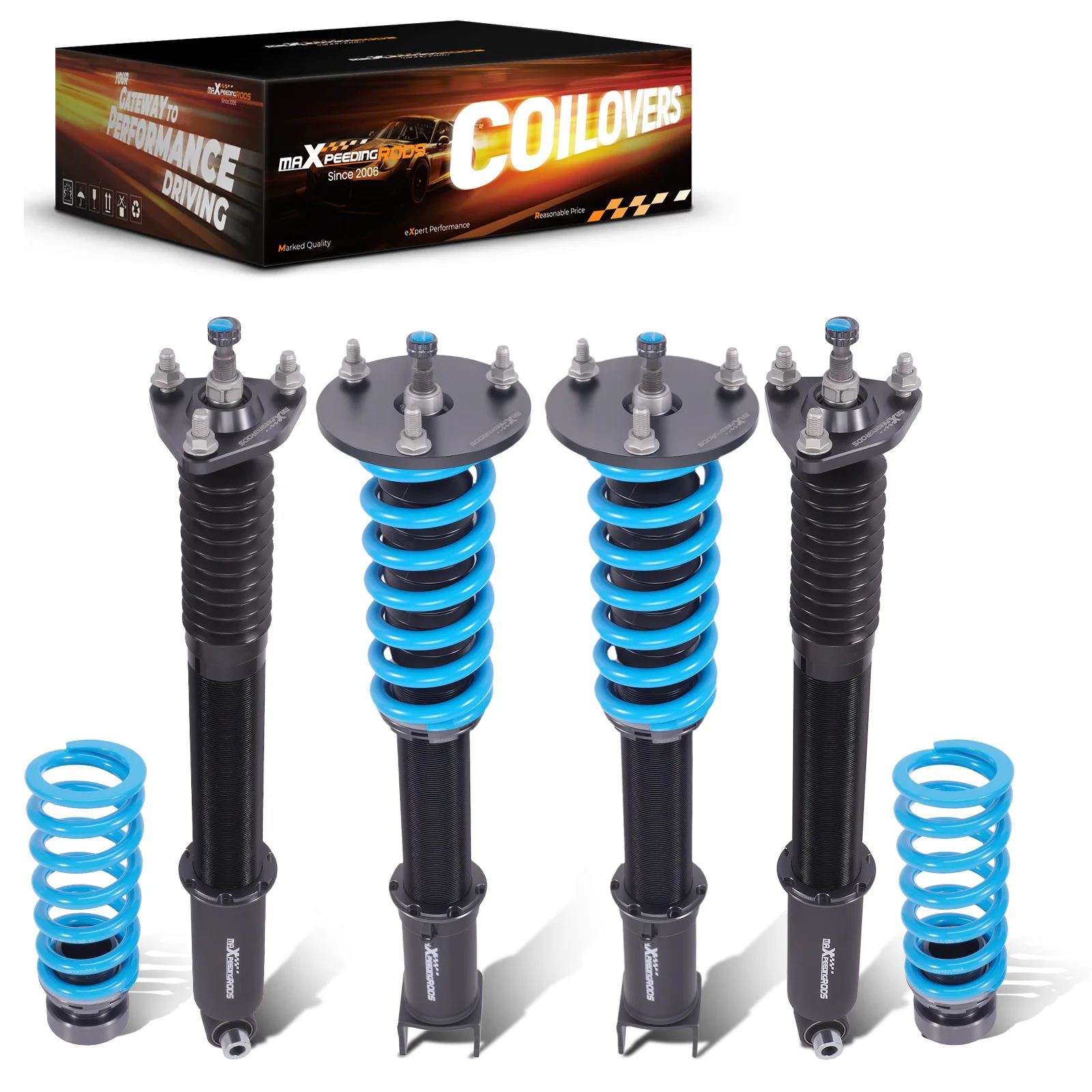 MaXpeedingrods  24 Step Damper Adjustable Coilovers Struts Kit for Lexus RC200t 2016-2017 RWD