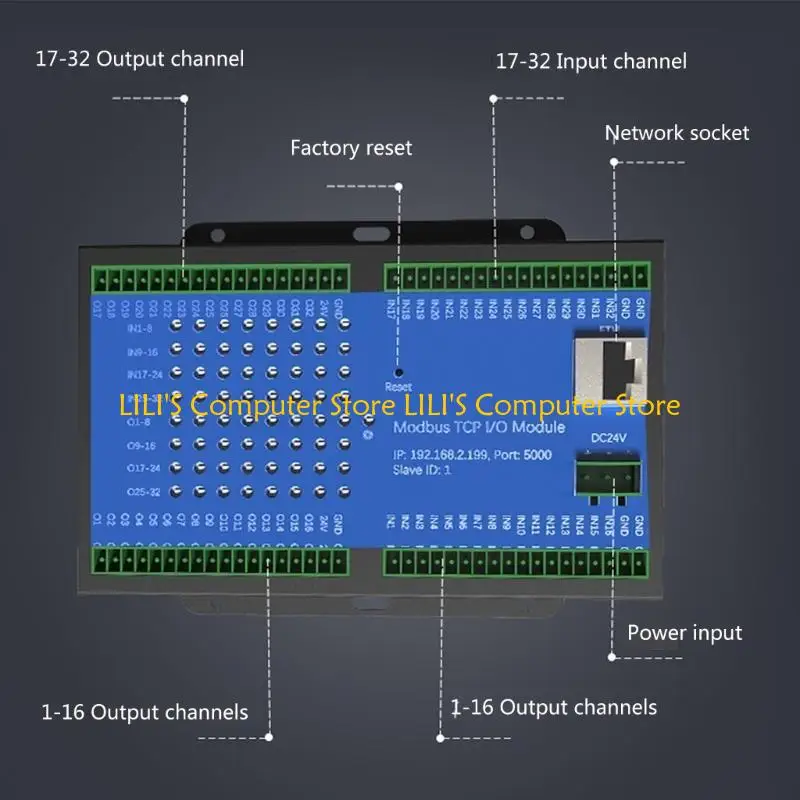 A52B TXI264 MODBUS Module polyvalent extensible, 16/32 canaux d'entrée sortie