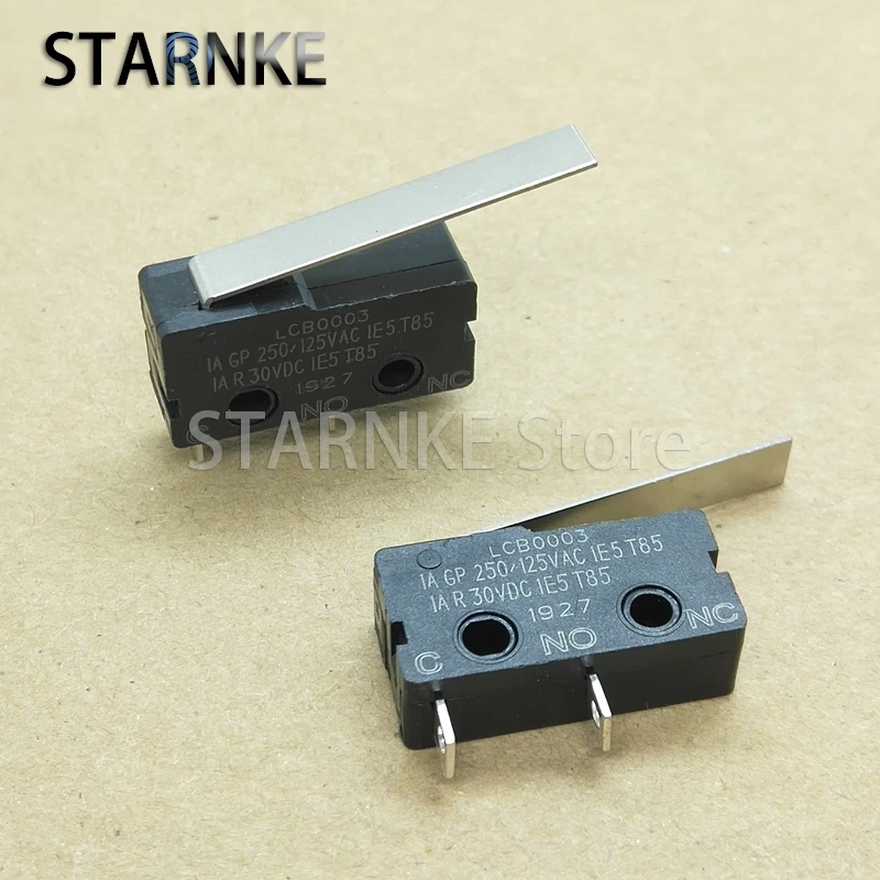 2PCS Micro Switch LCB0003 Normally Open Type 2Pins Travel Limit Contact Switch With Straight Handle