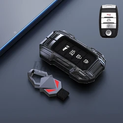 Car Zinc Alloy Silicone Key Case Cover Holder For KIA Cadenza K9 K7 K-04 Sorento K900 KX3 KX5 K3S RIO Ceed Cerato Decoration