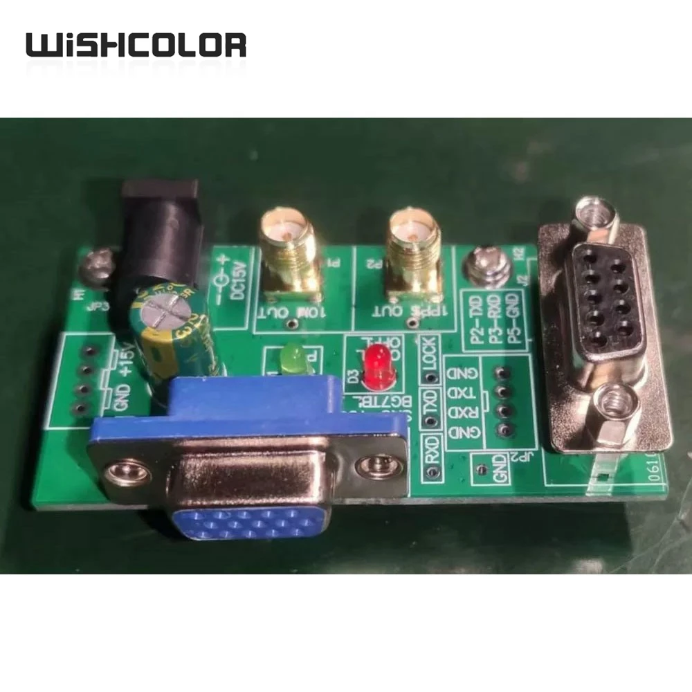 Wishcolor BG7TBL SRO-100 Rubidium Clock Interface Board DB15-VGA 10M+1PPS Output Development Board for Atomic Clock