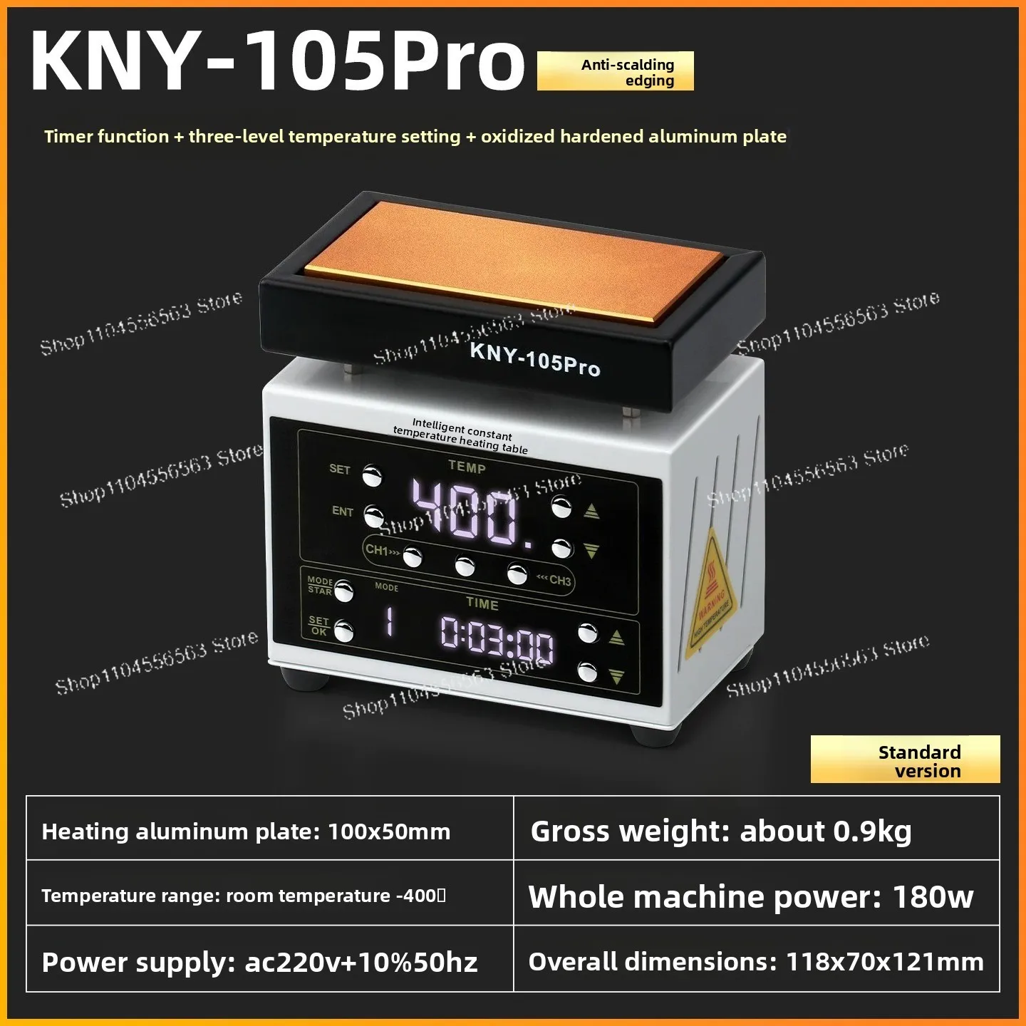 Intelligent constant-temperature heating platform for PCB reflow soldering preheating platform