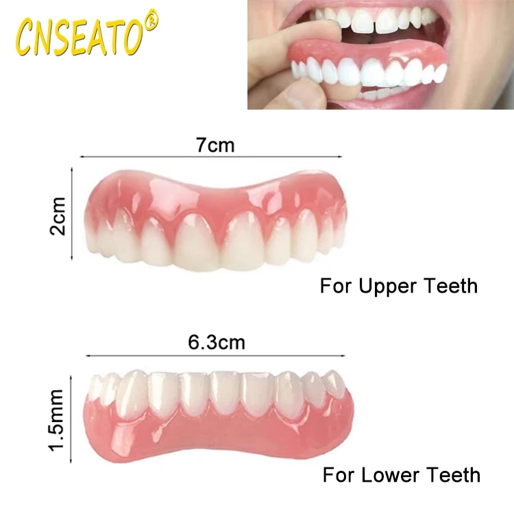 Teeth Veneers Temporary Teeth And Fills Gaps Upper And Lower False Fake Veneers Replace Missing Tooth Repair Kit Dental Material