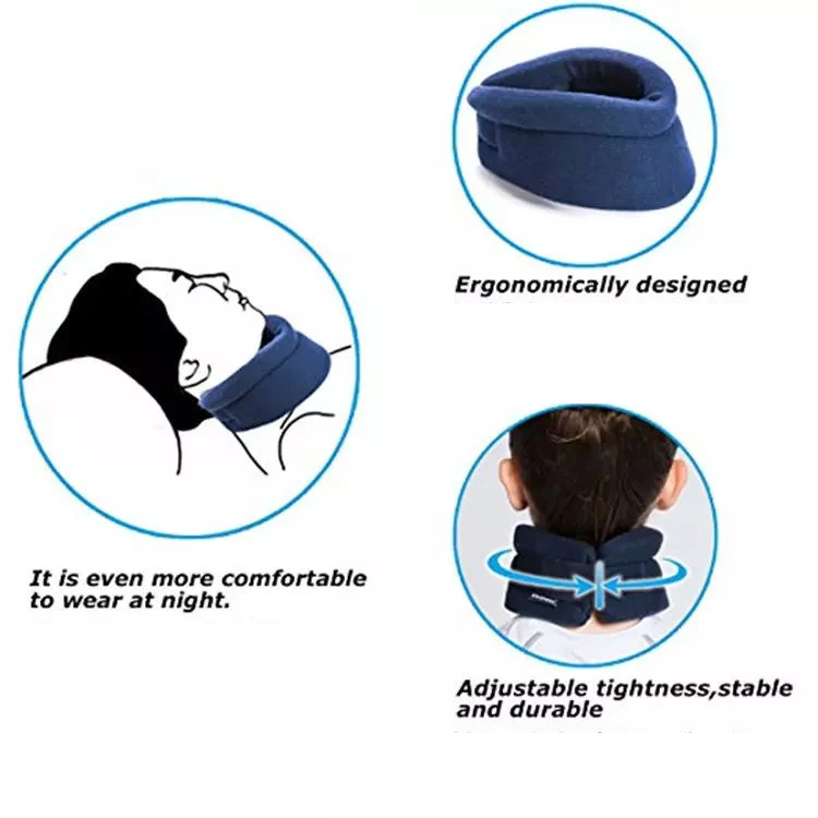 TJ-NM010 V-shape Soft Adult Foam Cervical Collar Neck Brace for Correcting Neck Posture