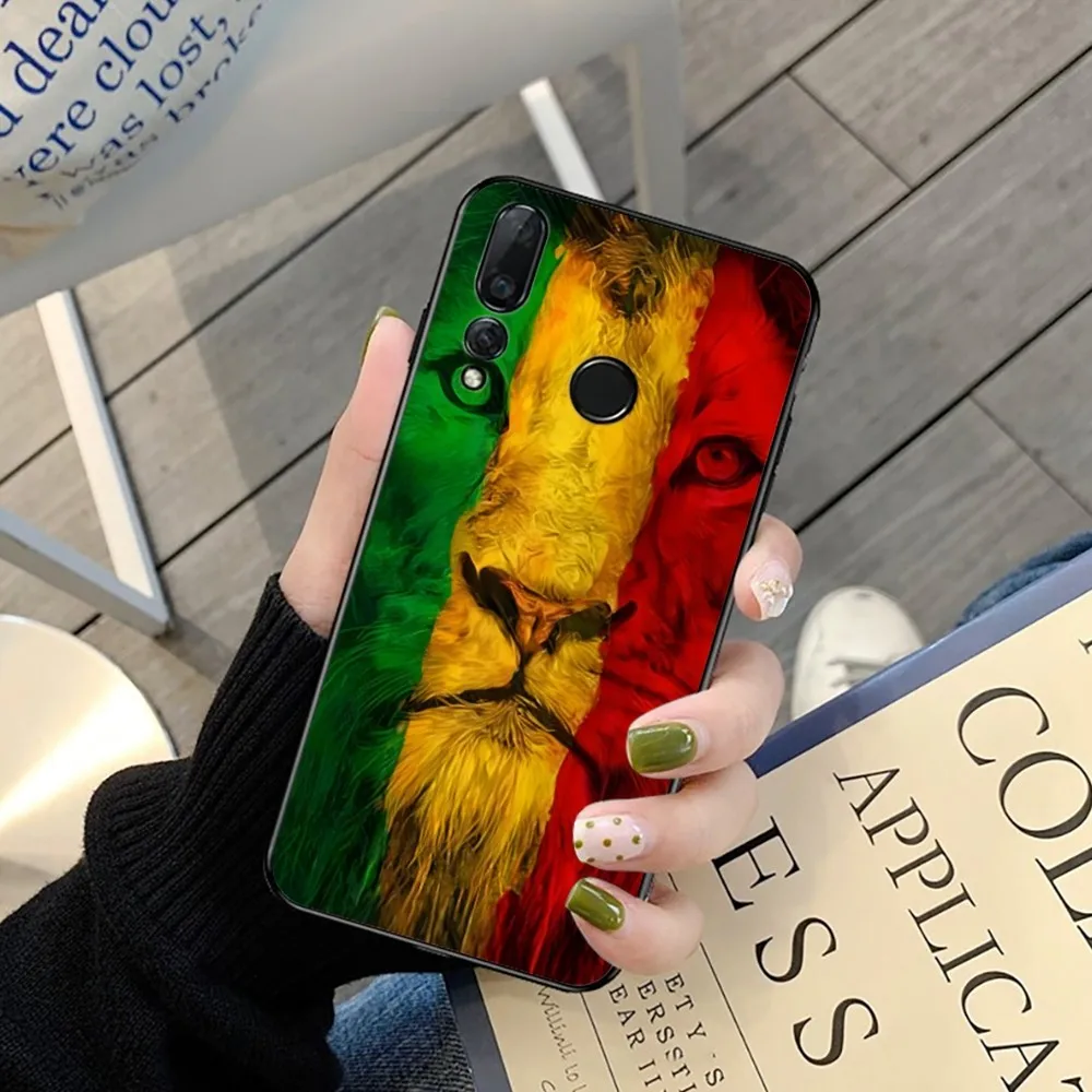 Bob Marley Rasta Lion Phone Case For Huawei Y9 6 7 5 Prime Enjoy 7s 7 8 plus 7a 9e 9plus 8E Lite Psmart Shell