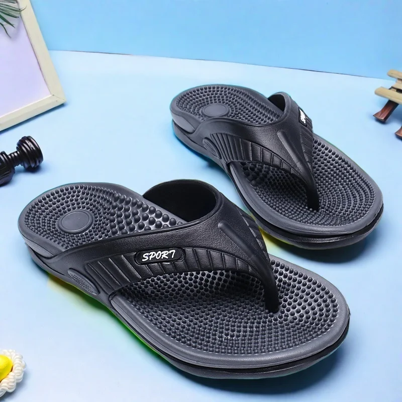 Men's Lightweight EVA Sandals with Massage Sole Multi-Color Options Large Size Slip-On Slippers for Beach Daily Home Outdoor Use
