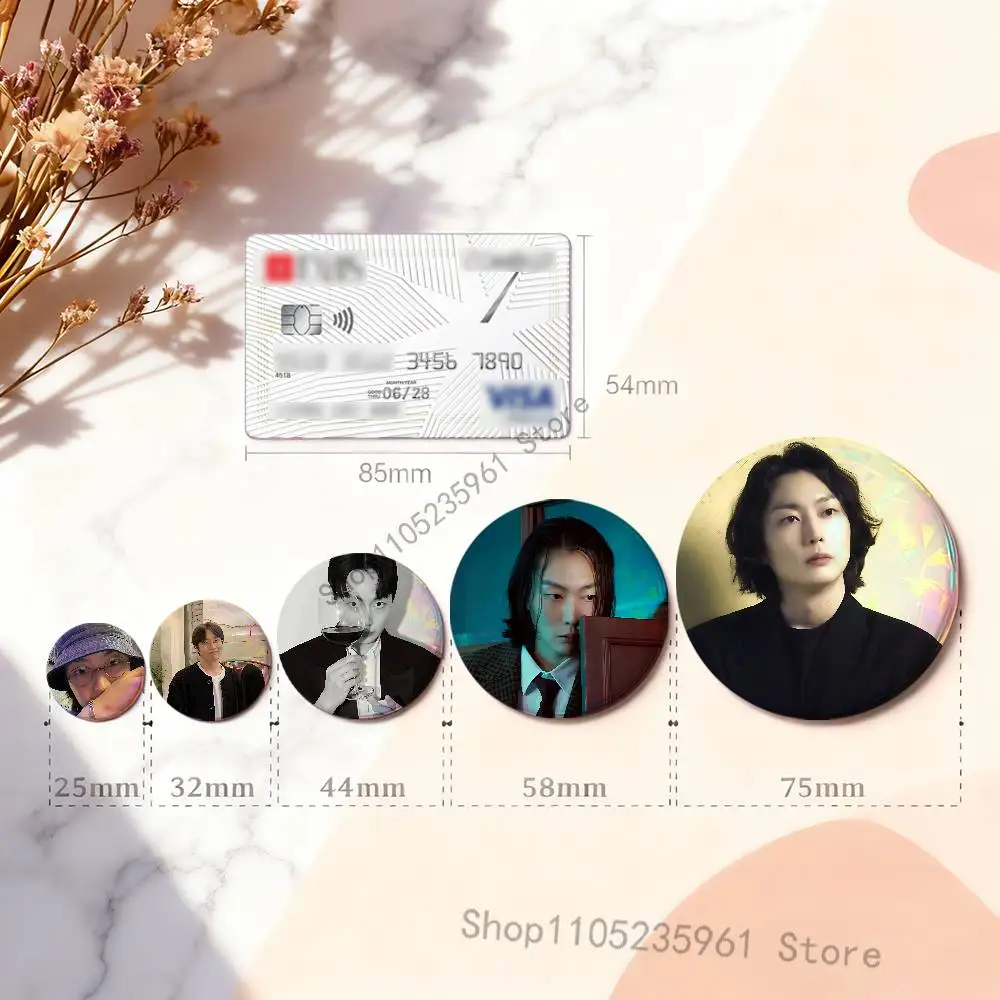 R-Roh J-Jae-wonS 58 مللي متر 44 مللي متر HD طباعة بروش شارات جميلة ديربي عرض دائري دبابيس التلبيب دبابيس مخصصة