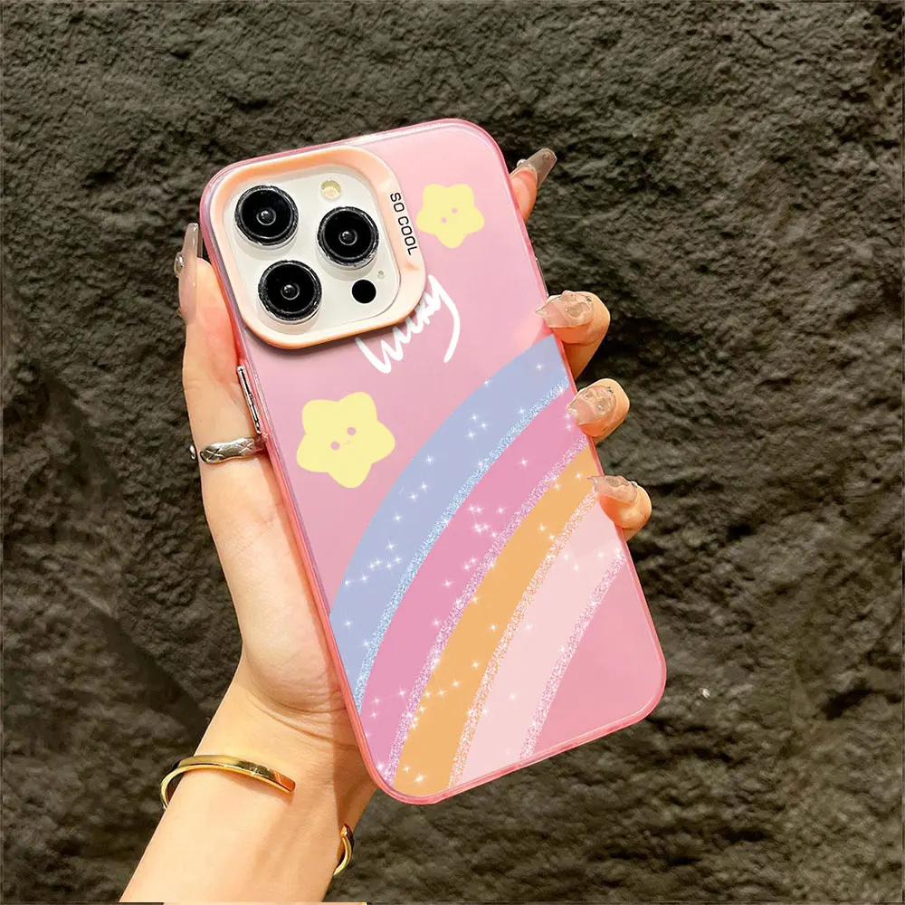 Для Infinix Smart 8 / Smart 7 6 5 X6515 X657B X657C чехол Soft Silicone IMD Rainbow Phone Чехол для Infinix Smart7 8 Plus HD Cover