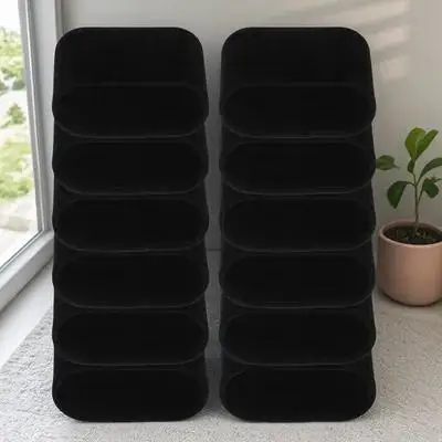 

12pcs Black Flannel Watch Cushion Watch Pillows Cushion Display Holder Bracelet Bangle Jewelry Storage ganizer