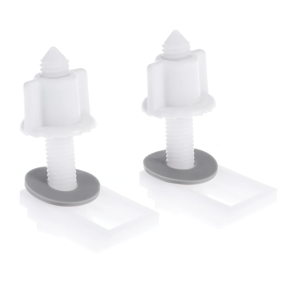 

2 Sets Toilet Cover Screw Accessories Seat Bathroom Repair Mop Hinge Kit Lid Fixing Hinges Screws Clips Hardware