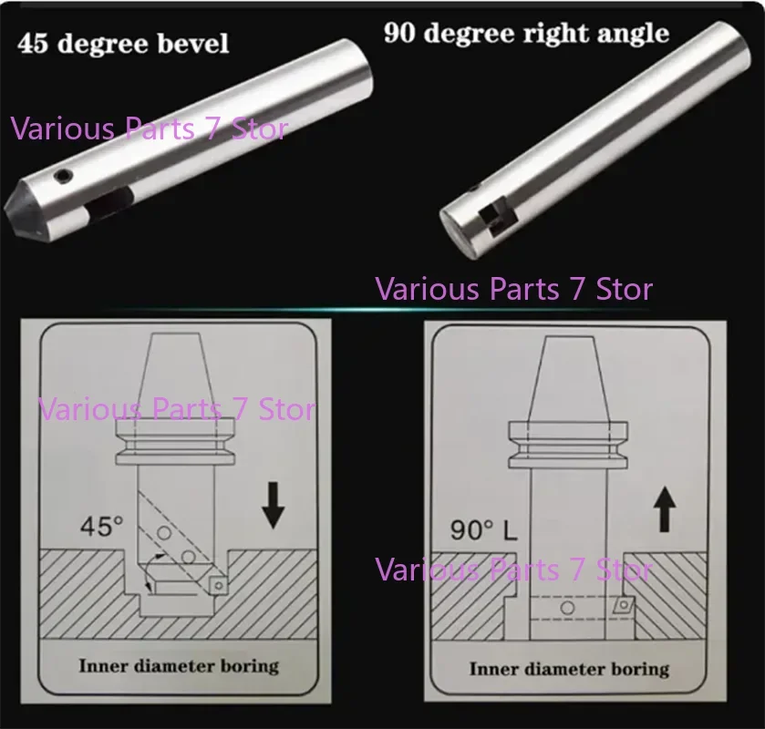 Milling Machine Boring Device 16 Handles Drilling Machine Boring Tool Holder 20 Boring Bar Blade 25 Adjustable Boring Tool Bar