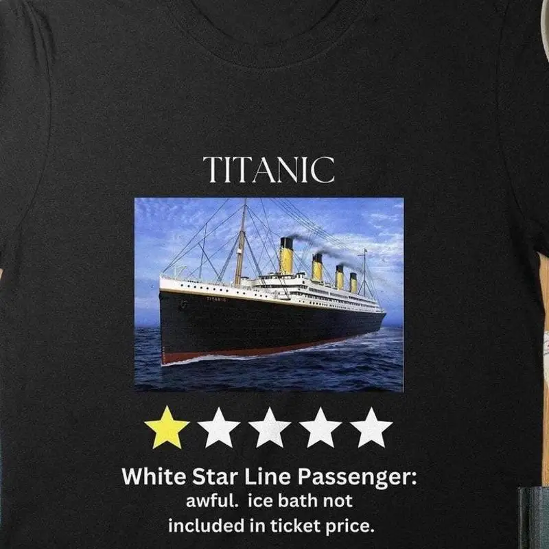 One Star Review Titanic Ship T-Shirt