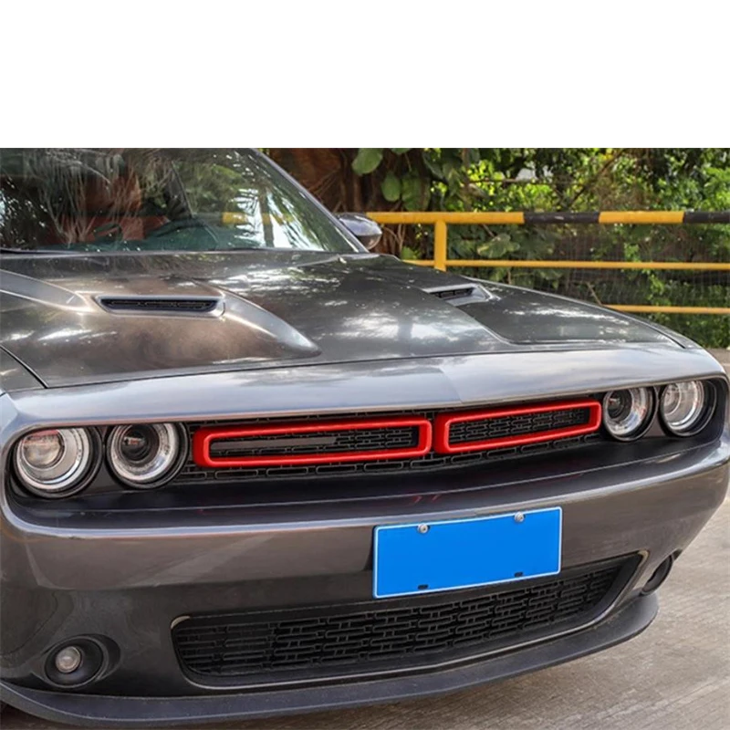 

For Dodge Challenger 2015-2020 Year Grille Air Intake Frame Diffuser Lip Trim Body Kit​