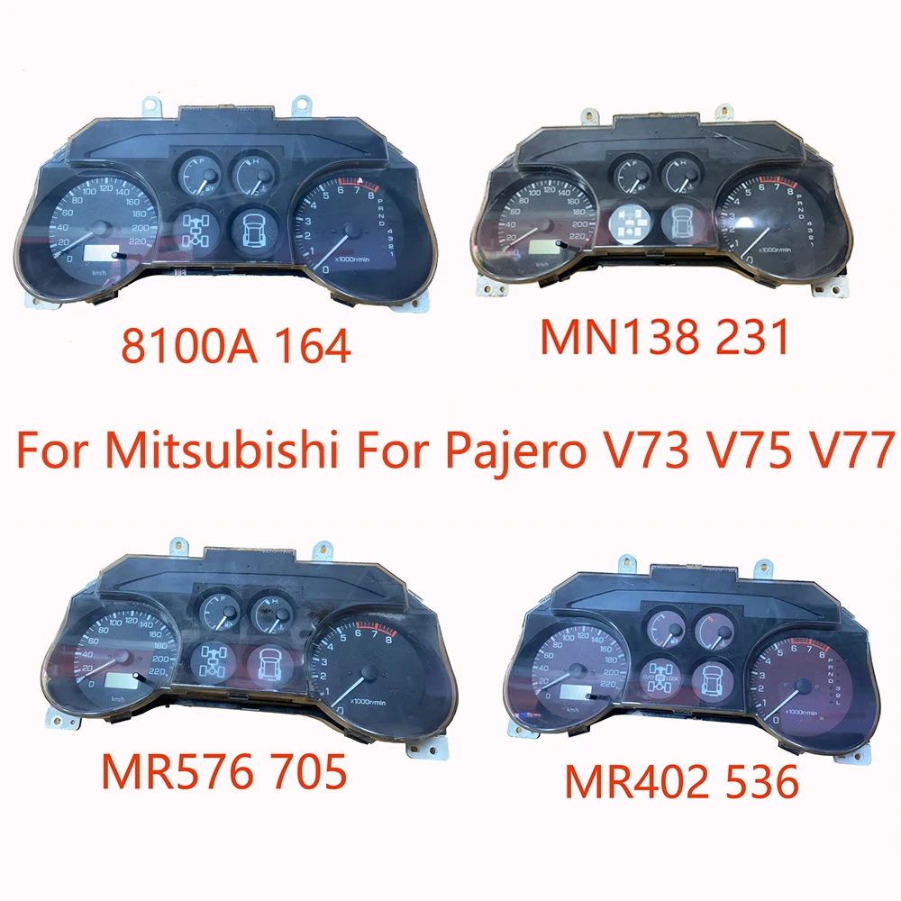 64For Mitsubishi For Pajero V73 V75 V77 For Montero  Instrument Assembly Oil Meter Water Temperature Meter Turntable Speedometer