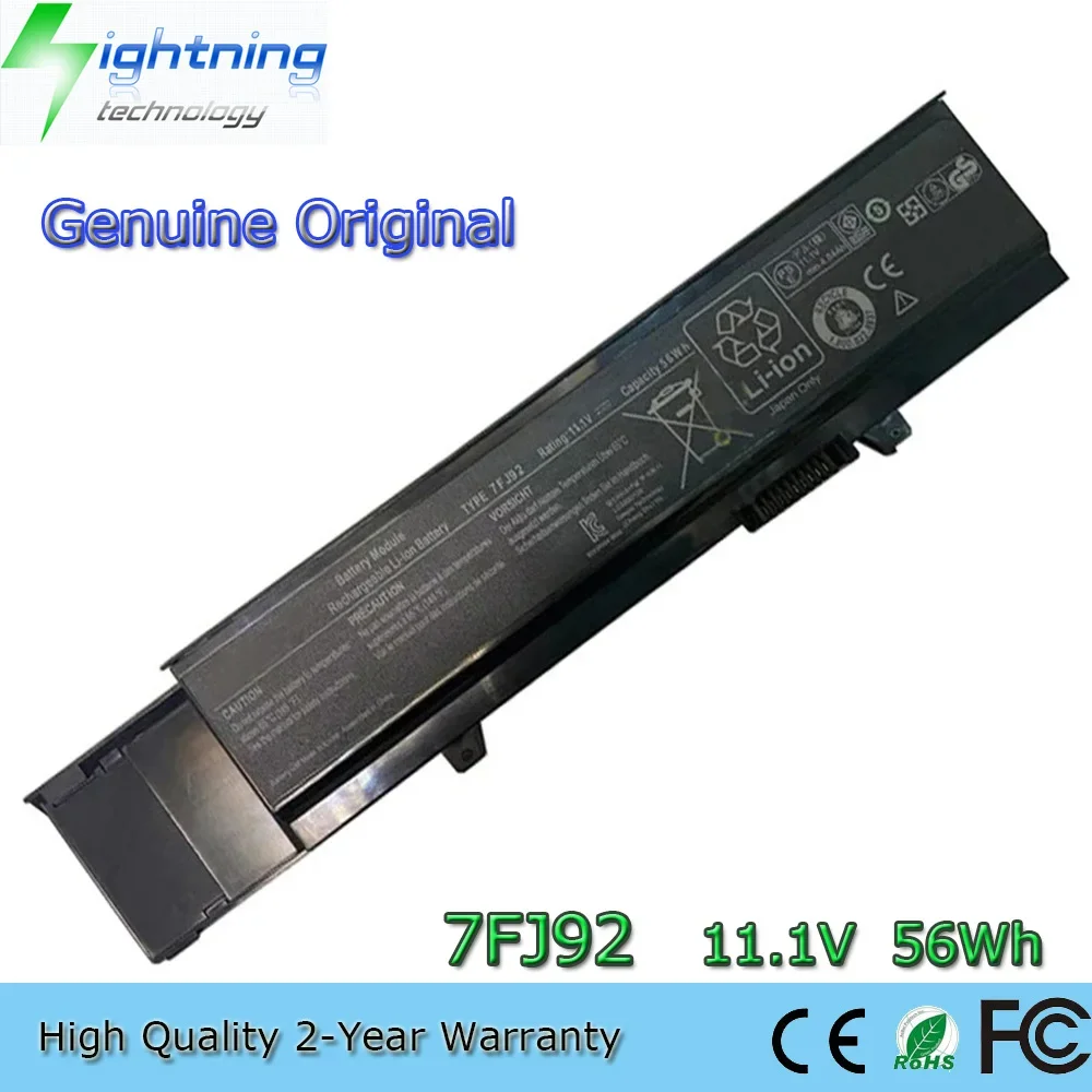 New Original 7FJ92 11.1V 56Wh Laptop Battery for Dell Vostro 3400 3500 3700 Series 0TXWRR 4JK6R 7FJ92