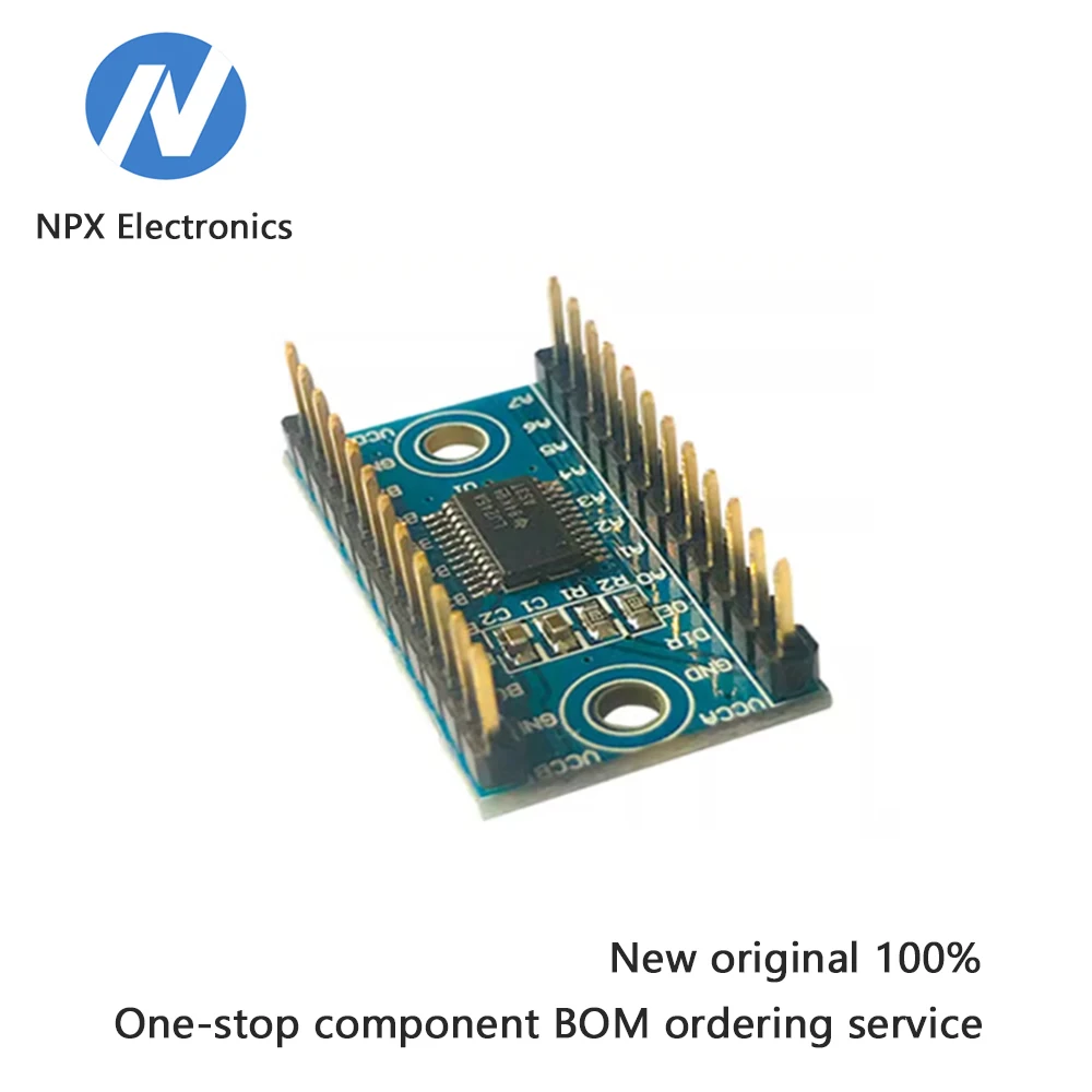 Unidirectional level conversion module for 5V and 3.3V single-chip microcontroller I/O signals conversion between TTL levels