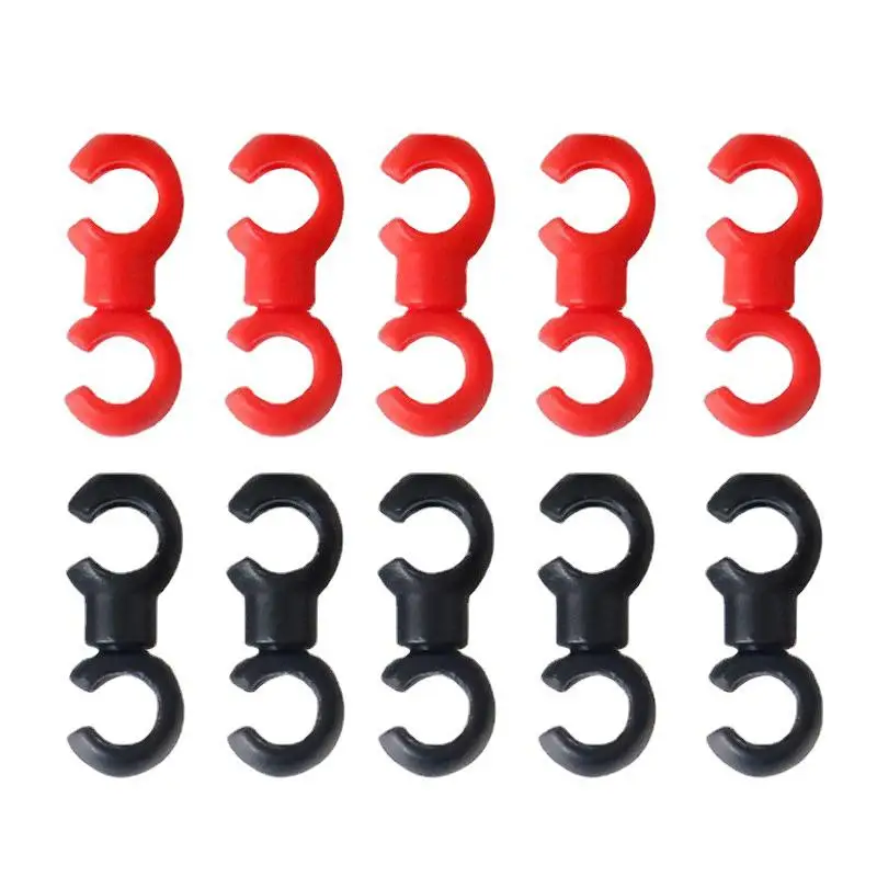 10Pcs/Set S Buckle Bike Brake Derailleur Shift Clips Buckle Cable Line Tube Rotatable Brake Line Clip Ring Clasp
