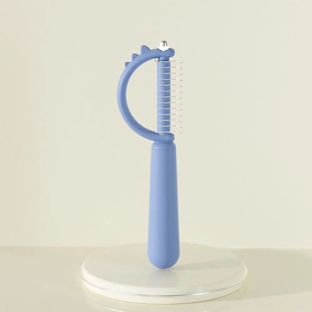 

Practical Cute Dog Knotting Comb Cartoon Plastic Cat Double-sided Comb Dinosaur Shape Hair Removal Comb Pet Cleaning Tool