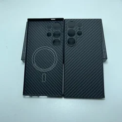 For Magnetic Magsafe For Samsung Galaxy S26/25/24 Ultra Carbon Fiber Case Ultra-thin Aramid Fiber Galaxy S26 Ultra Magsafe Cover