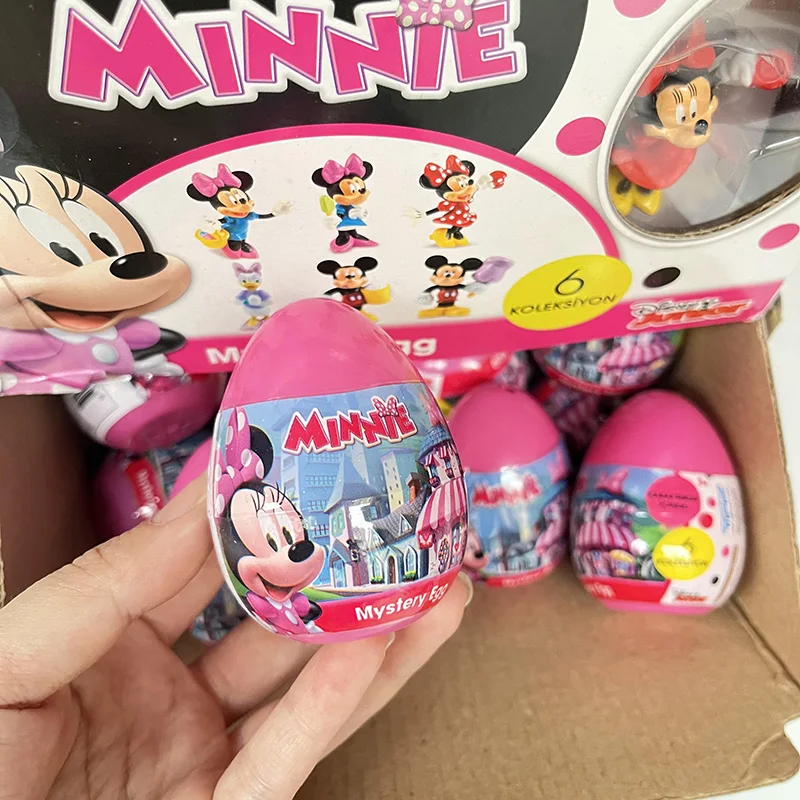 Disney tureMinnie Twisted Egg Blind Box, Jouets, Cadeau surprise, Figurine d'anime, Modèle, Cadeau d'anniversaire pour enfants, Kawaii