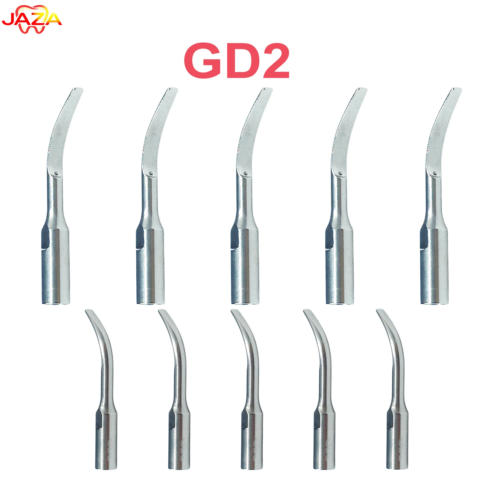 5Pcs GD2 Ultrasonic Scaler Tip Fit EMS Woodpecker Dental Moderate Supragingival Subgingival Scaling Posterior Teeth Cleaning