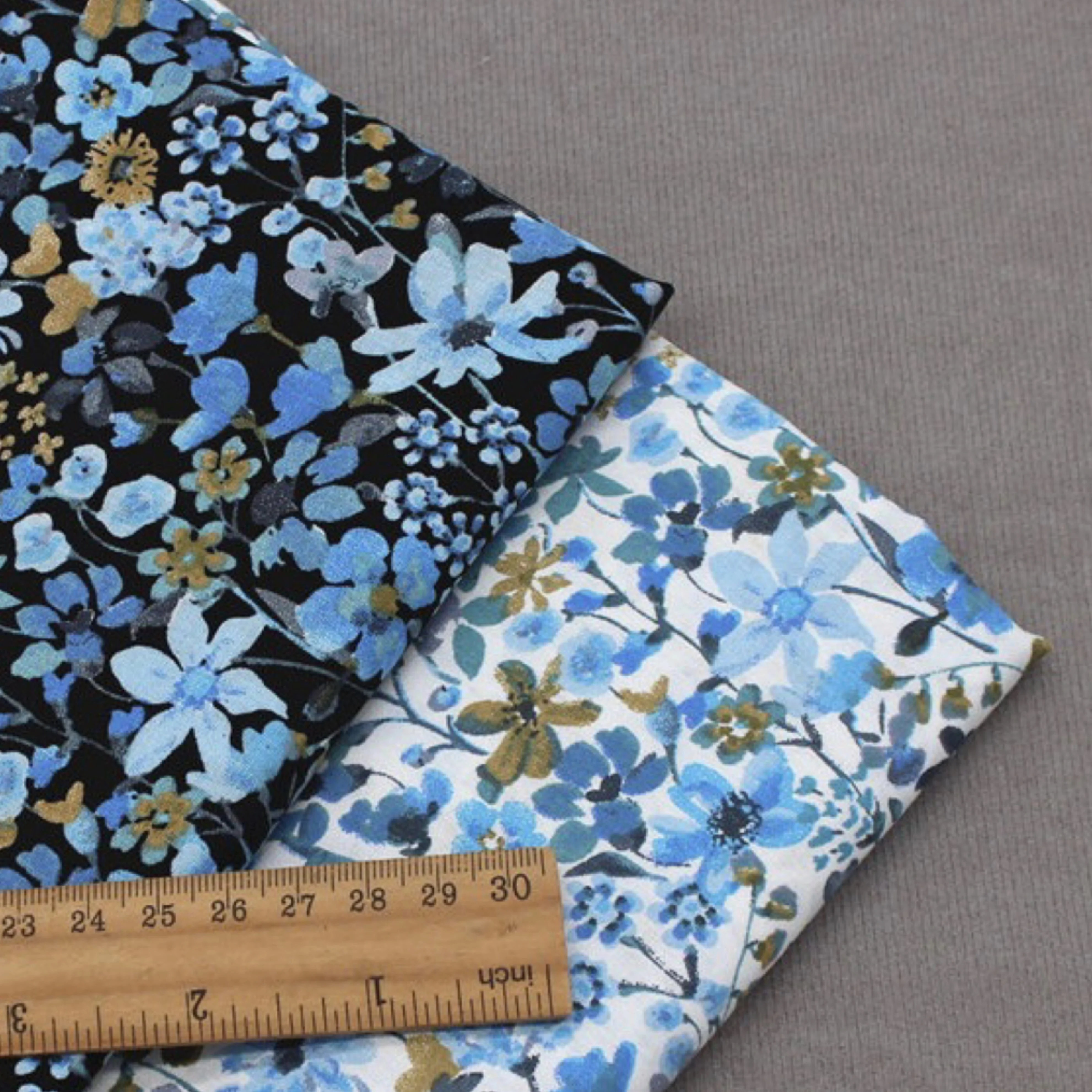 100% Cotton Fabric Poplin Plant Flowers Leaves Artistic Custom llike liberty Fabrics for Sewing Children's dress Quilted Cloth