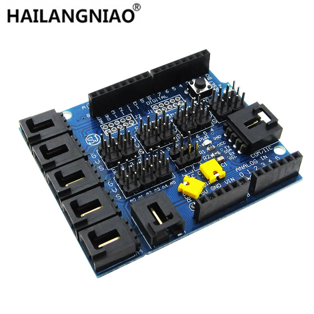 10pcs Sensor Shield V4.0 Digital Analog Module for UNO Mega 2560 Duemilanove AVR Compatible with Arduino