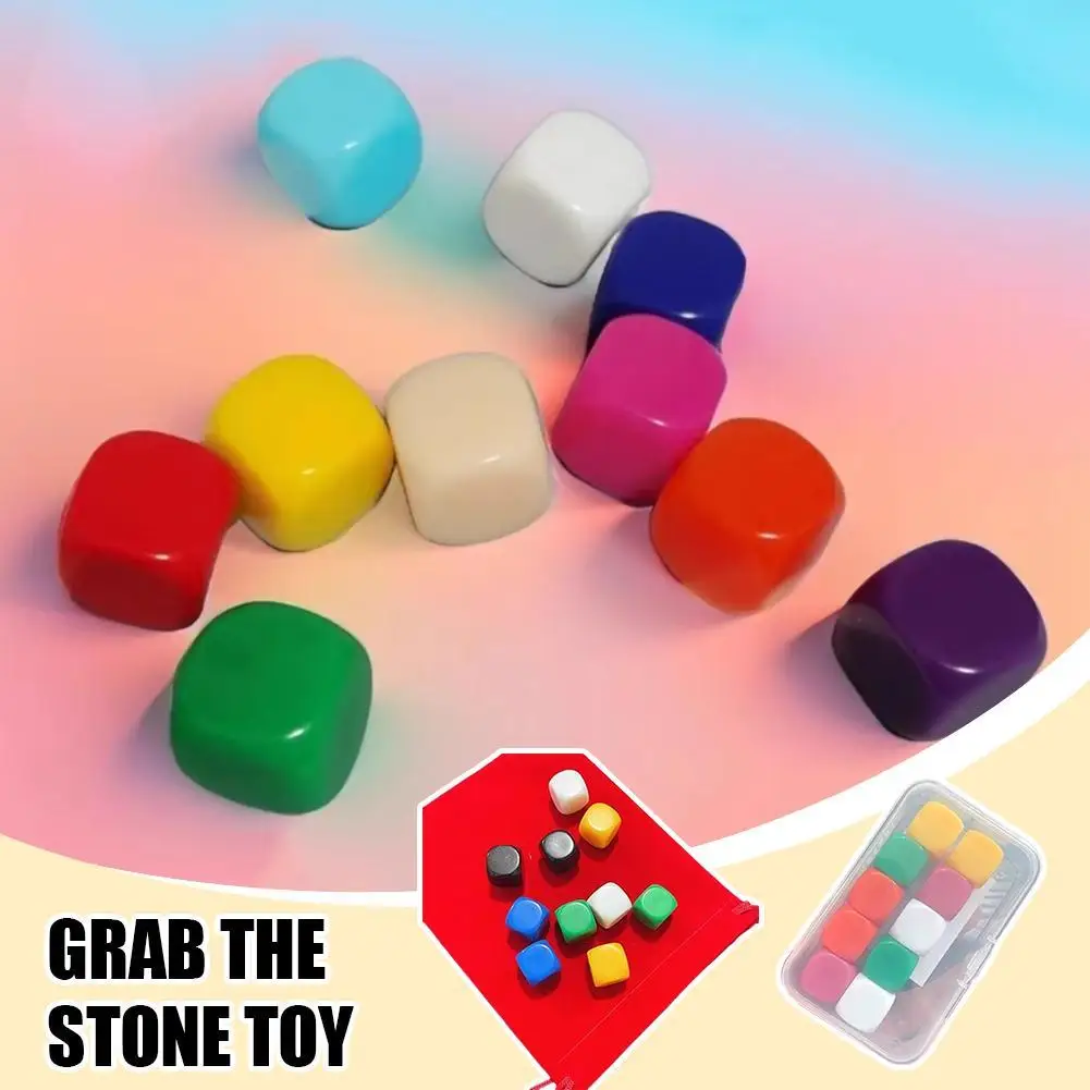 

10PCS Korea Traditional Play Gonggi Korean Game Stones Pebbles Set Finger Exercise Hand Eye Coordination Training (Color Random)