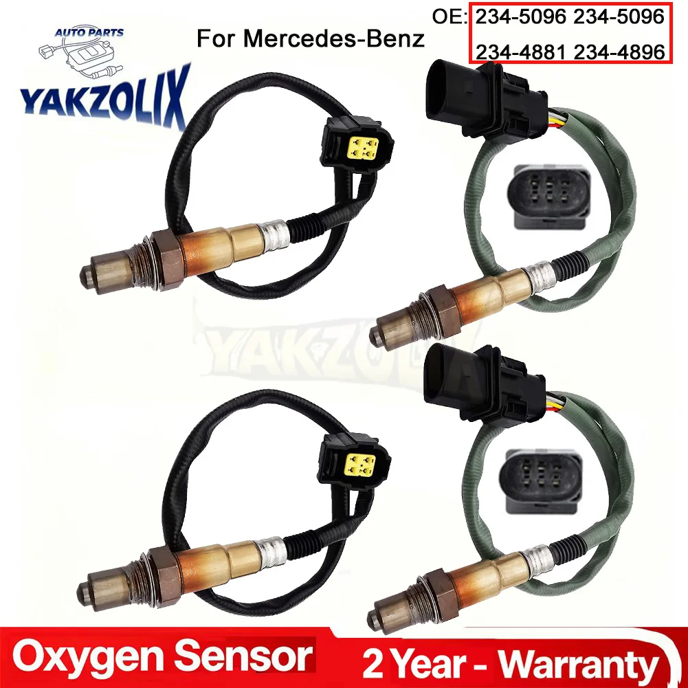 2X Oxygen O2 Sensor for Mercedes-Benz R350 R550 S550 E550 GL450 GL550 ML350 ML550 Upstream Downstream 234-5096 234-4881 234-4896