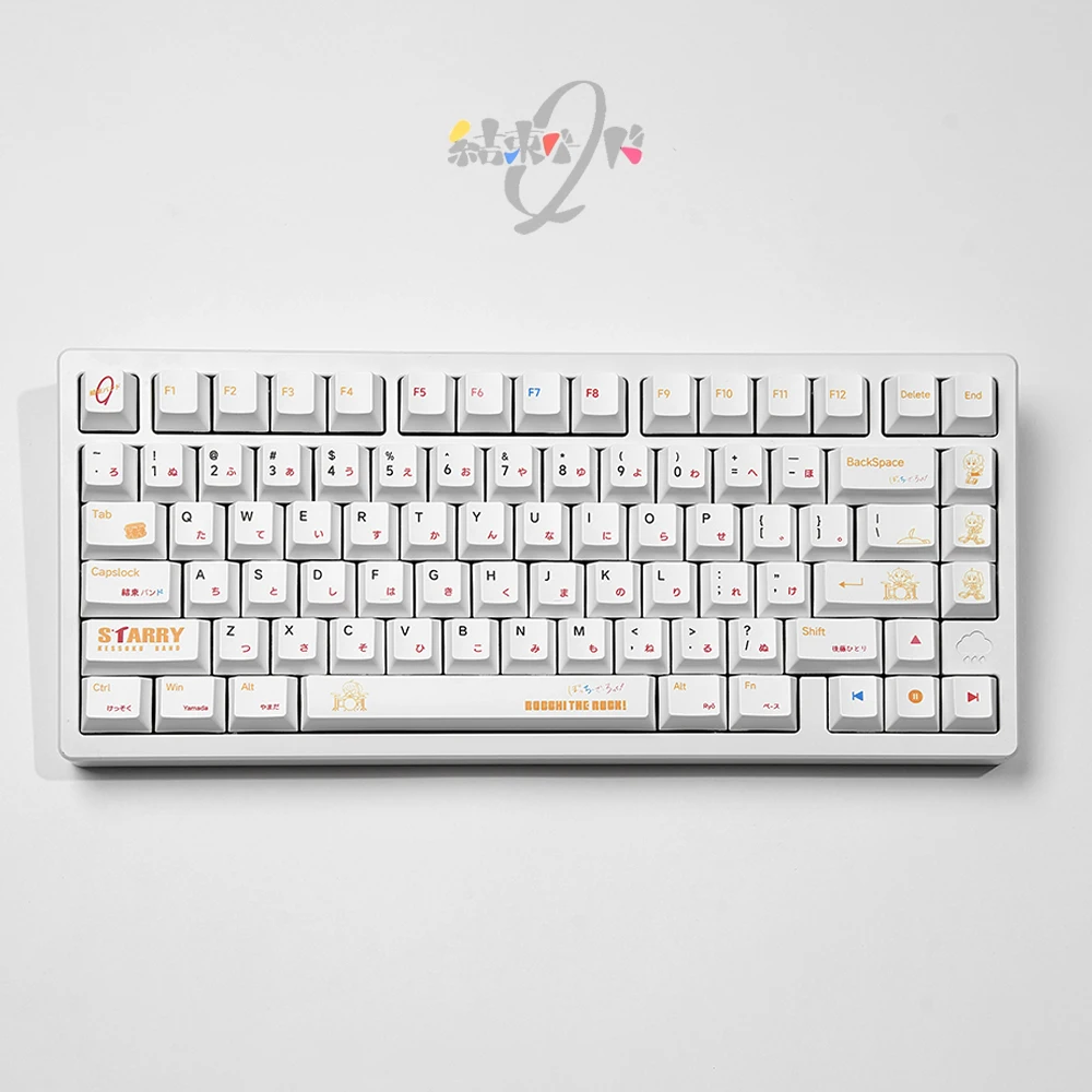 136 مفتاحًا من ملف تعريف الكرز BOCCHI THE ROCK أغطية مفاتيح حرارية للتسامي PBT للوحة المفاتيح الميكانيكية للهدايا الأجهزة الطرفية #3