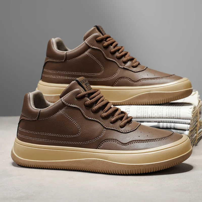 Men's Shoes 2025 New Versatile Fashion Trend Anti slip Wear resistant Loose Sports and Leisure Board Shoes