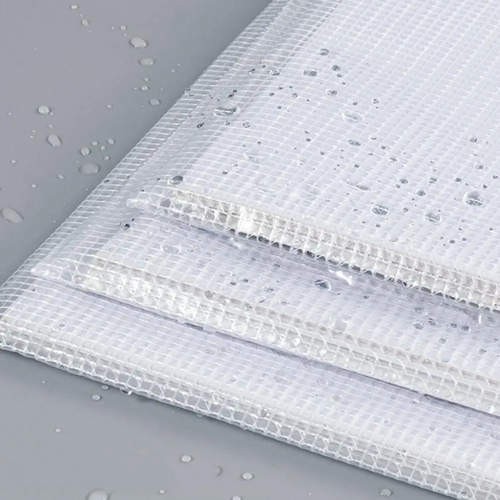 Transparent File Holder Zipper Bag with Handle PVC Waterproof File Sorter Large Capacity Document Storage Bag Office Supplies