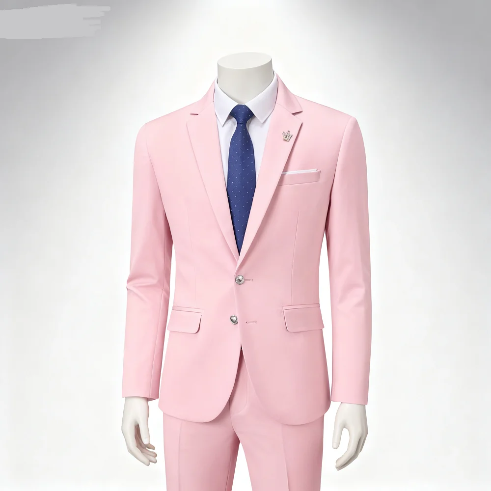 

Элегантные мужские деловые костюмы с лацканами Xale, специальная одежда для вечеринок, черный, коричневый костюм, красивая мужская куртка