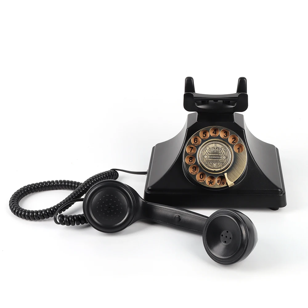 

Аудио-гостевая книга в виде телефона в ретро-стиле с вращающимся диском, антикварный телефон для записи голосовых сообщений, винтажный телефон для свадеб и вечеринок.