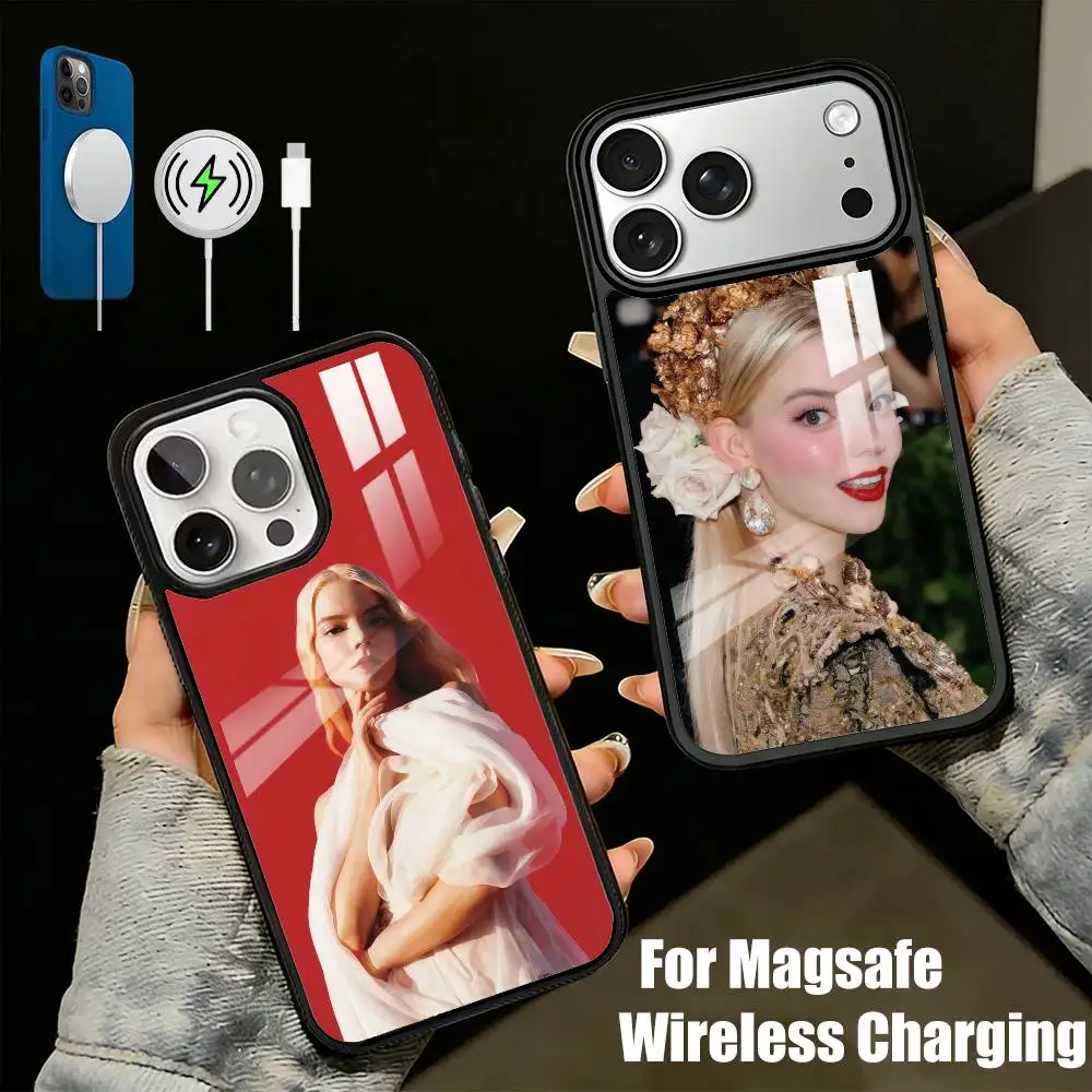 

The Witch A-Anya T-Taylor-JoyS Phone Case For iPhone17,16,15,14,13 Plus,Pro Max Magnetic For Magsafe Wireless Charging