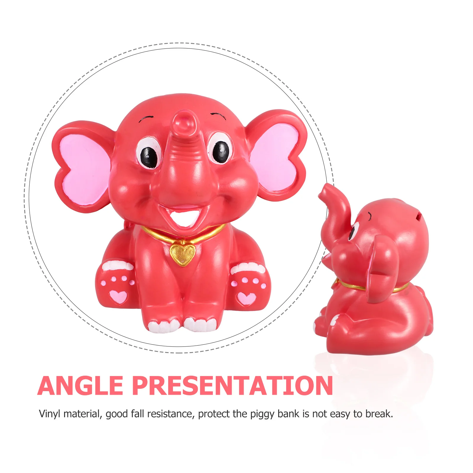 Petite tirelire en forme d'éléphant, antichoc, stockage d'argent pour enfants, mignon, tirelire créative, décoration de fête, cadeau