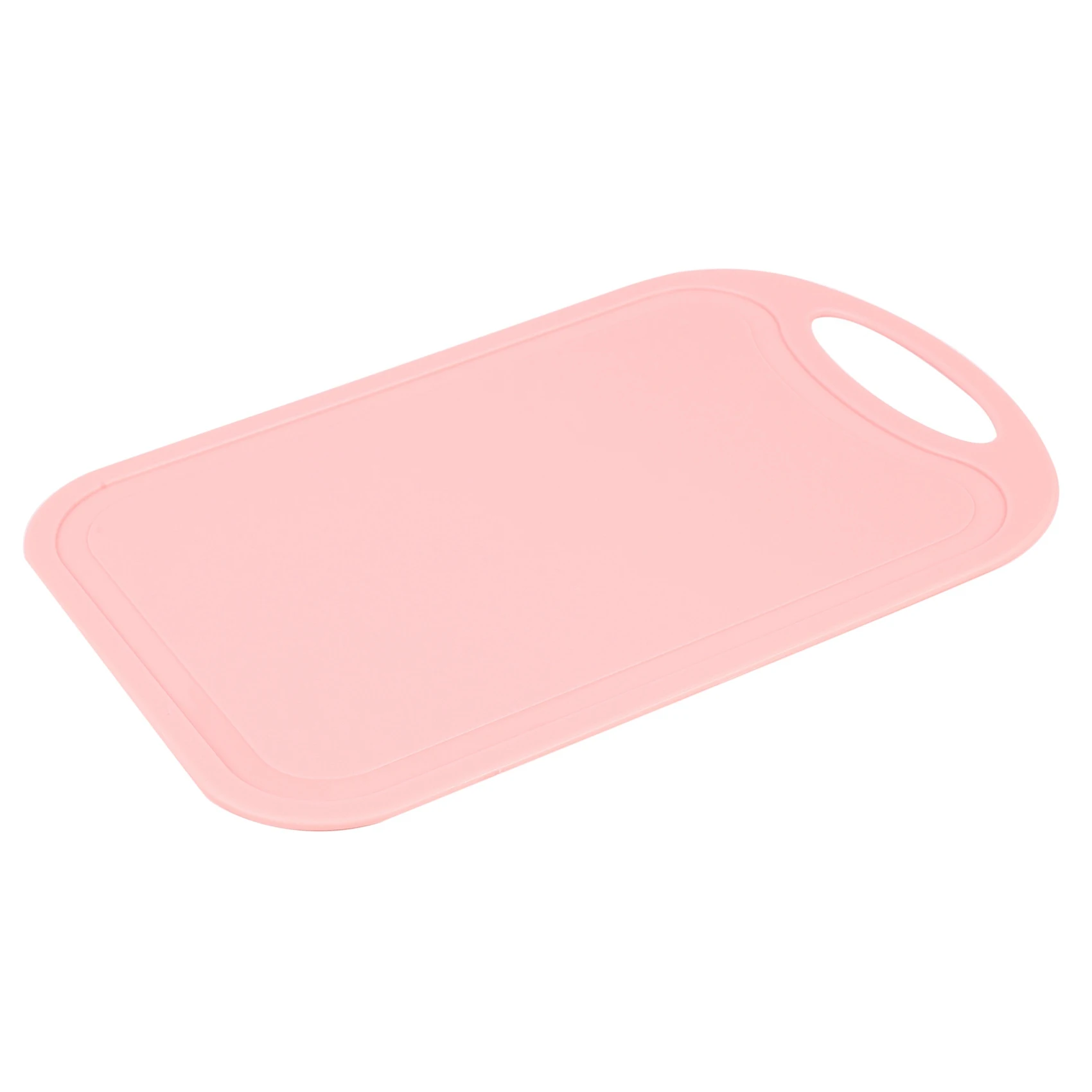 ABWR-2X Plastic Chopping Block Meat Vegetable Cutting Board Non-Slip Anti Overflow With Hang Hole Chopping Board Pink