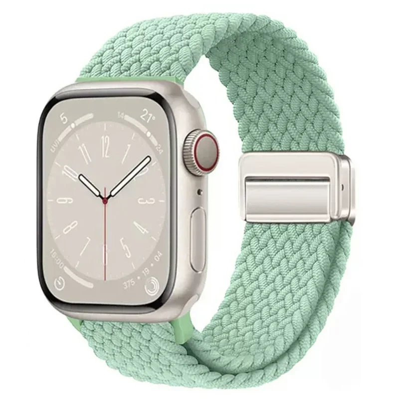 Nylon-Geflochtenes Magnetarmband für Apple Watch 49mm 45mm 44mm 42mm 41mm 40mm Armband für iWatch Ultra 2 Series 12 11 10 9 8 7 6 SE