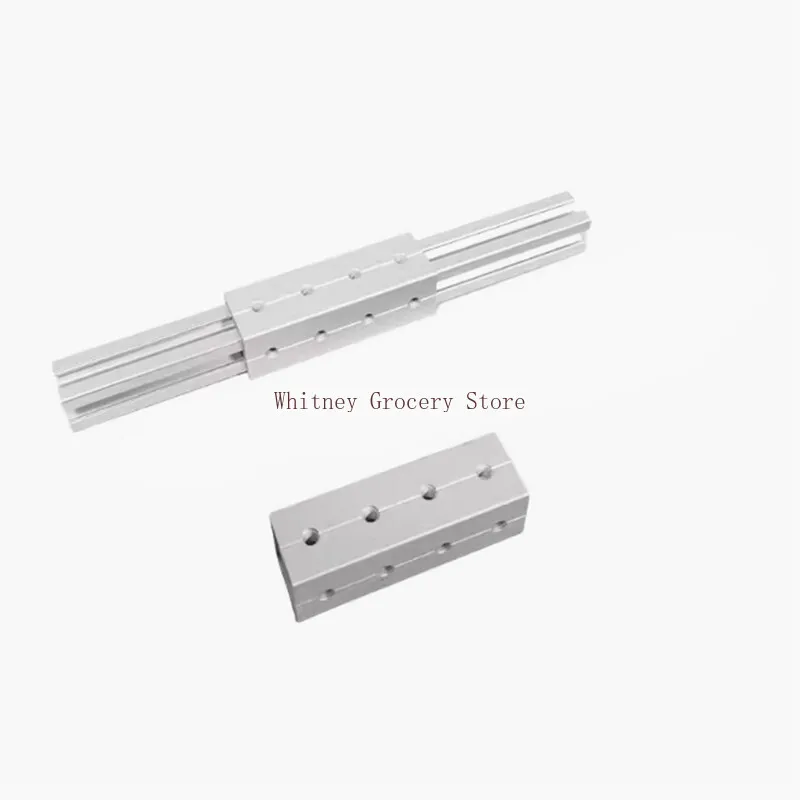 1Pcs Aluminum Profile Butt Extended Connection Piece Square Sleeve 2020 3030 4040 Top And Bottom Support Rod Splicing Piece view 6