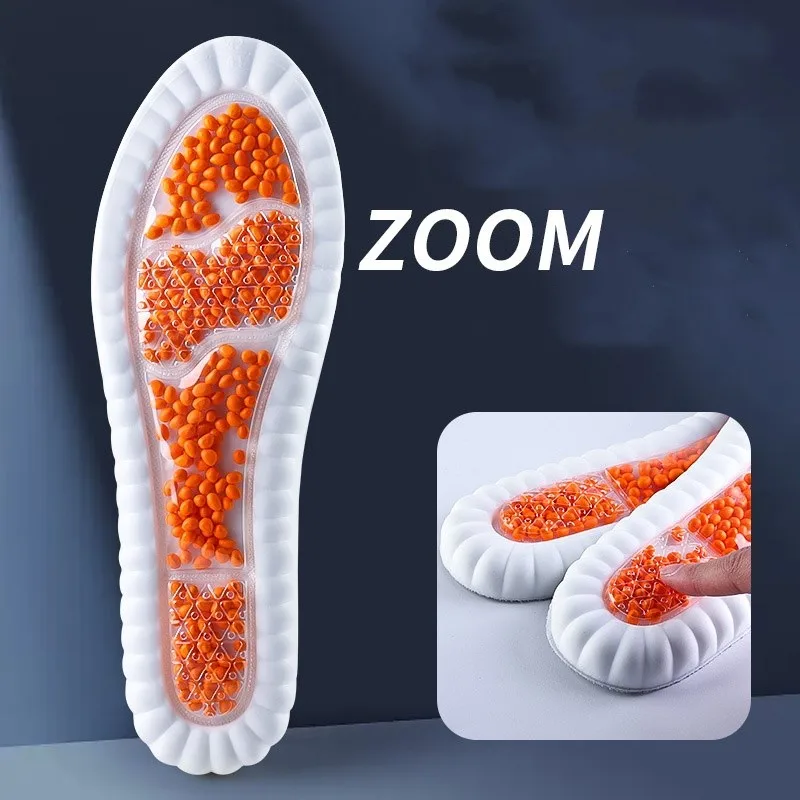 

PU Sports Insoles For Military Training Air Cushions shock-absorbing Popcorn men's sweat-absorbing Breathable Running Insoles