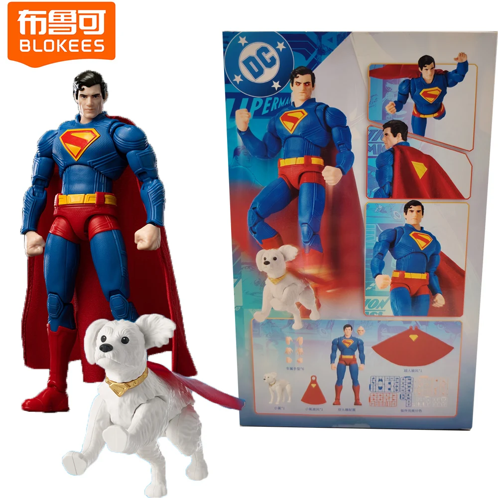 

New Blokees Genuine Superman 2025 Classic Class Series Action Figures Personality Cartoon Toy Model Creative Ornament Kids Gifts