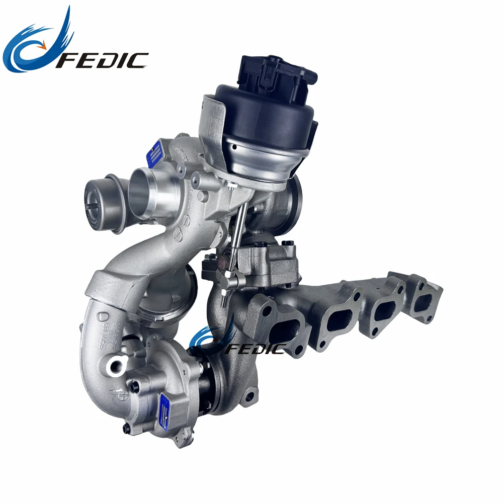 03L145715G turbocompresor doble completo R2S KP35 + K04 10009880102 para VW Amarok 2,0 BiTDI 120 Kw 163 HP CFCA 2010