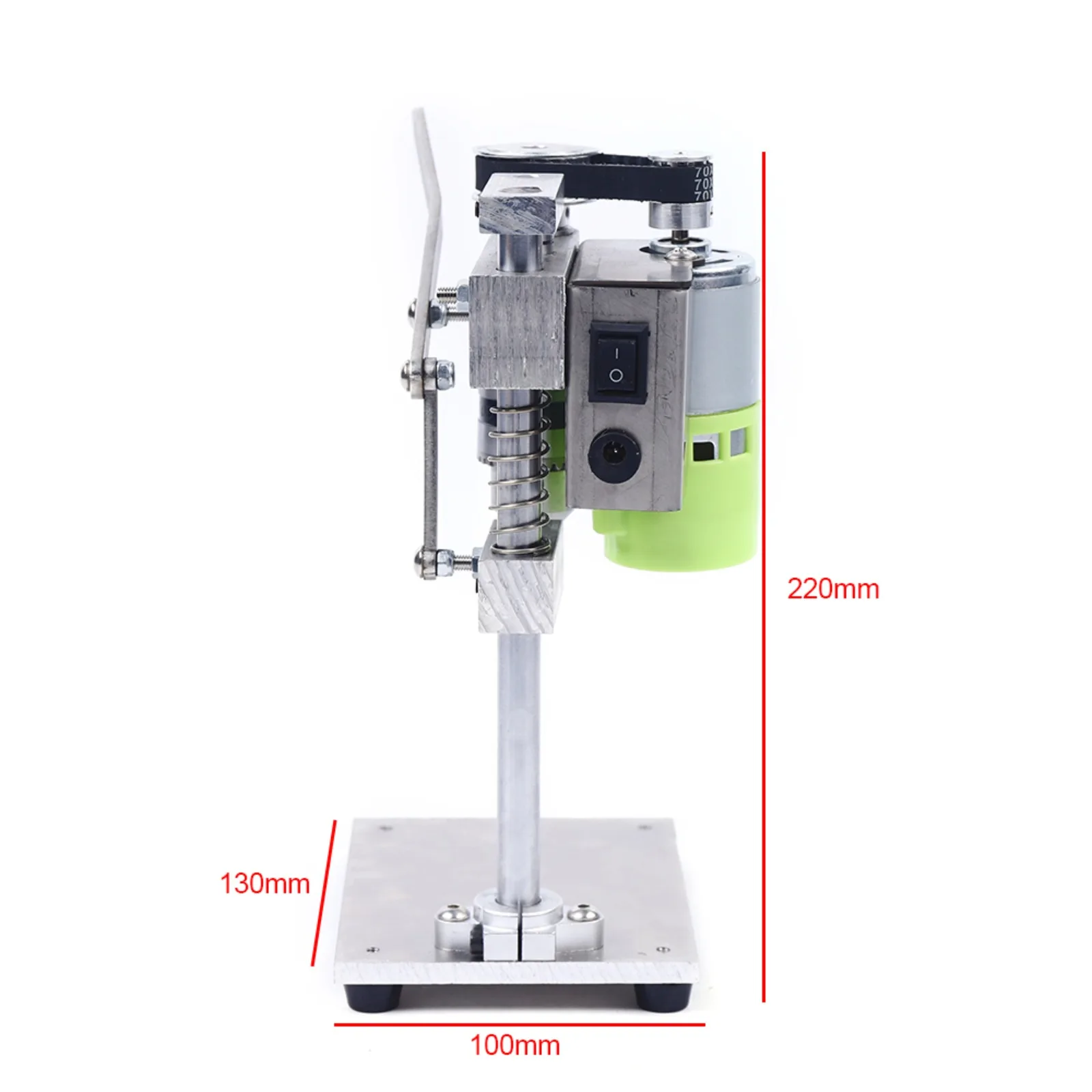 Variable Speed Mini Bench Drill, Miniature Drill Press 96W 1000-4500RPM, 7 Speed Adjustable Benchtop Drill for Wood Plastic, Pure Copper Motor DIY Drilling Tool, US Plug