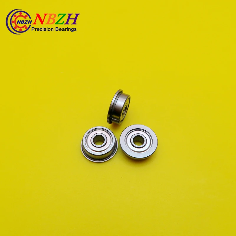 10 Pcs/Lot SF624ZZ Stainless steel Flange Bushing Ball Bearings SF624 -2Z 4*13*5 mm for 3D printer Free Shipping