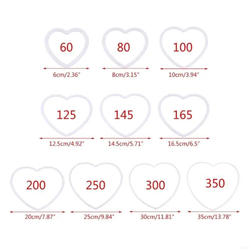Anelli catcher forma cuore forma cuore 97QD Anelli da sogno in plastica per il matrimonio Cragi