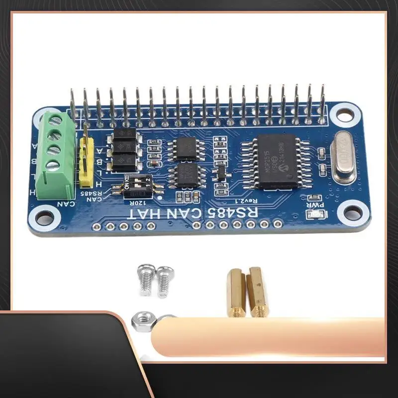 N34R-Waveshare RS485 CAN HAT For Raspberry Pi Allows Stable Long-Distance Communication Supports Raspberry Pi Series Boards