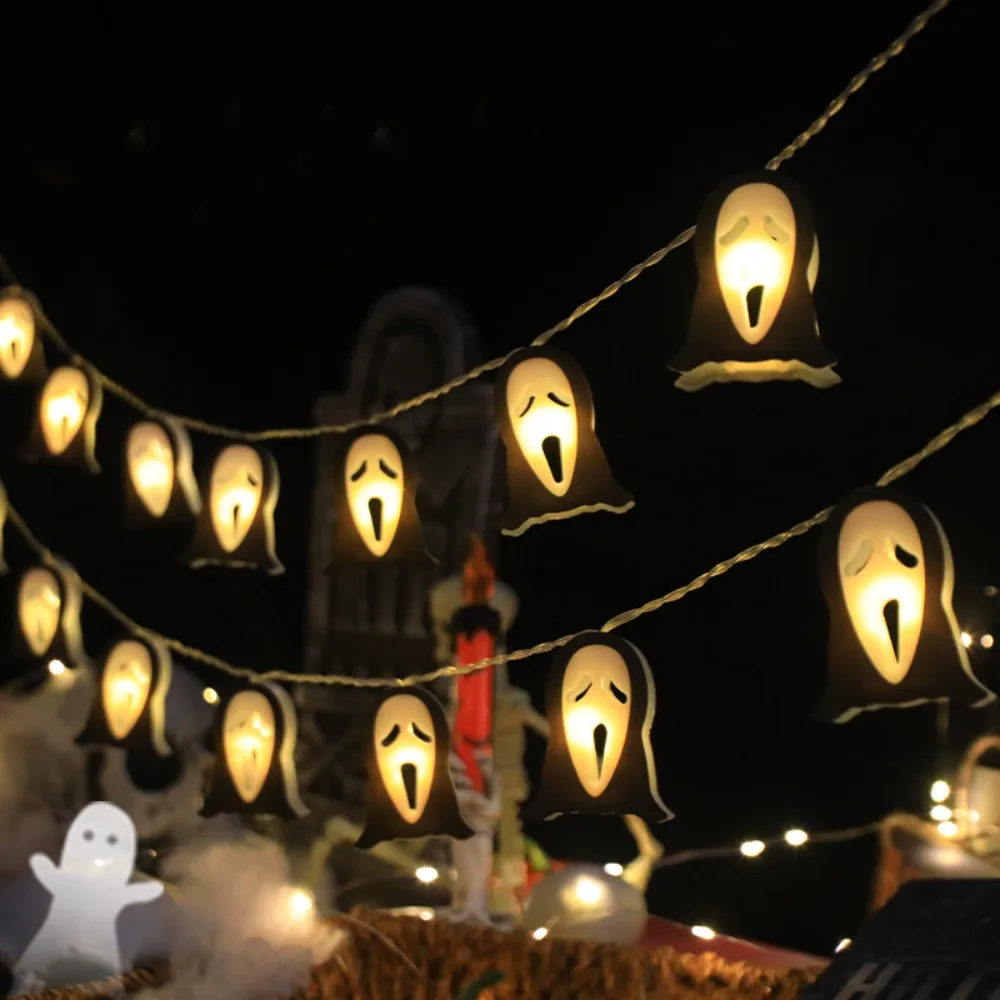 3m 20Led Halloween Village Light String Ghost Pumpkin Halloween Light String Spider Atmosphere decorazioni di Halloween all'aperto