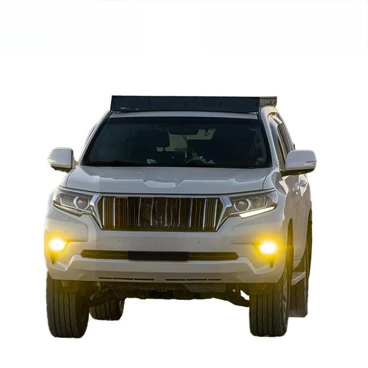 Modular Platform Low Profile Cargo Carrier 4x4 Off-Road Minimalist Style Aluminum Roof Rack For Prado LC150
