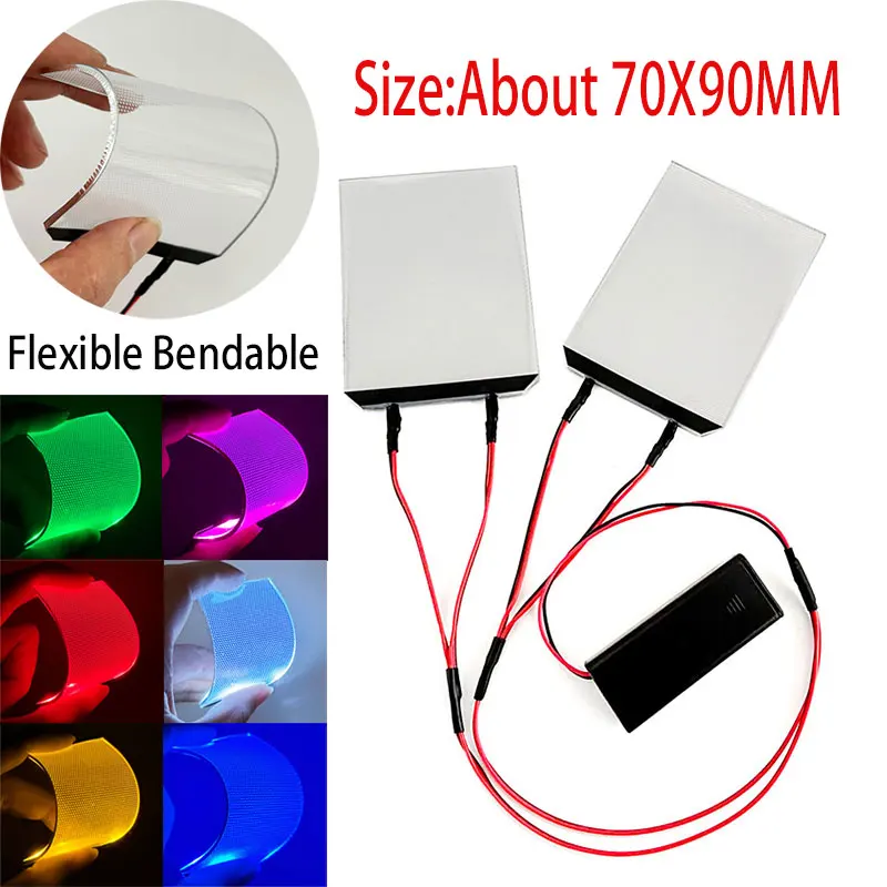 70X90mm Flexible Bendable DIY LED Light Eyes Kits For Halloween Helmet Eye Lights Cosplay Modified Accessories Props Can cropped